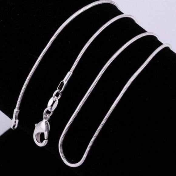 Jewelry - NEW 925 STERLING SILVER SNAKE CHAIN NECKLACE, NICE NECKLACE, CUTE NECKLACE